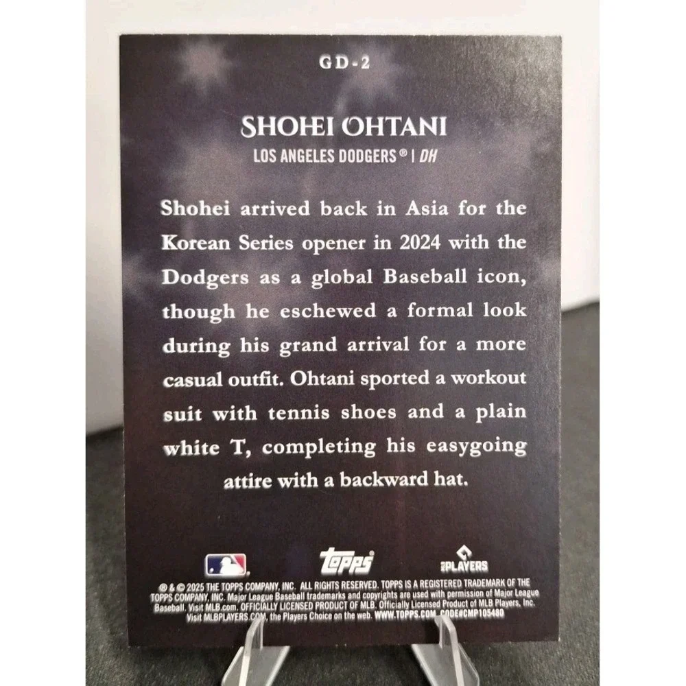 2025 Topps Series 1 Celebration Gameday Drip Shohei Ohtani #GD-2 MVP Dodgers